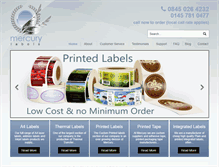 Tablet Screenshot of mercurylabels.com